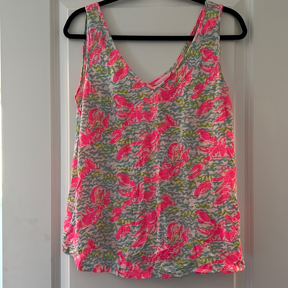 EUC Lilly Pulitzer Gigi tank size medium Lobstah Roll